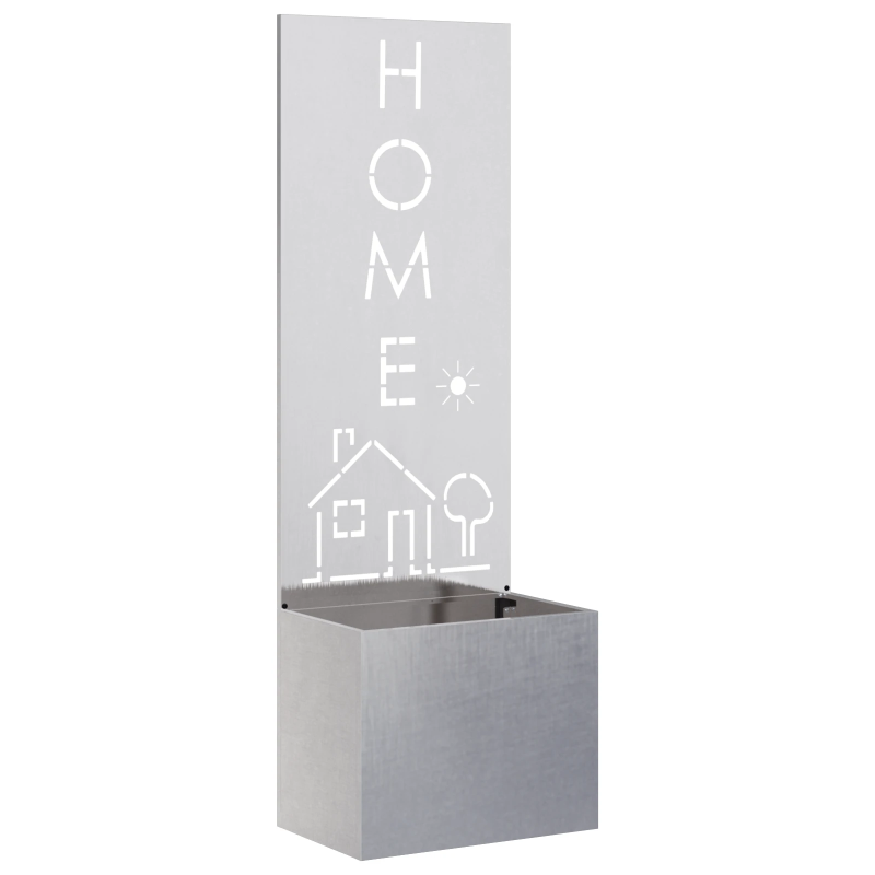 vidaXL Dārza privātuma ekrāns Sudrabs 50 x 140 cm Nerūsējošs tērauds