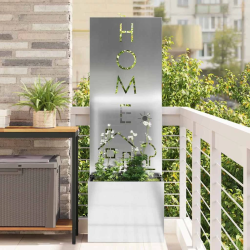 vidaXL Dārza privātuma ekrāns Sudraba 50 x 140 cm Cinkots tērauds