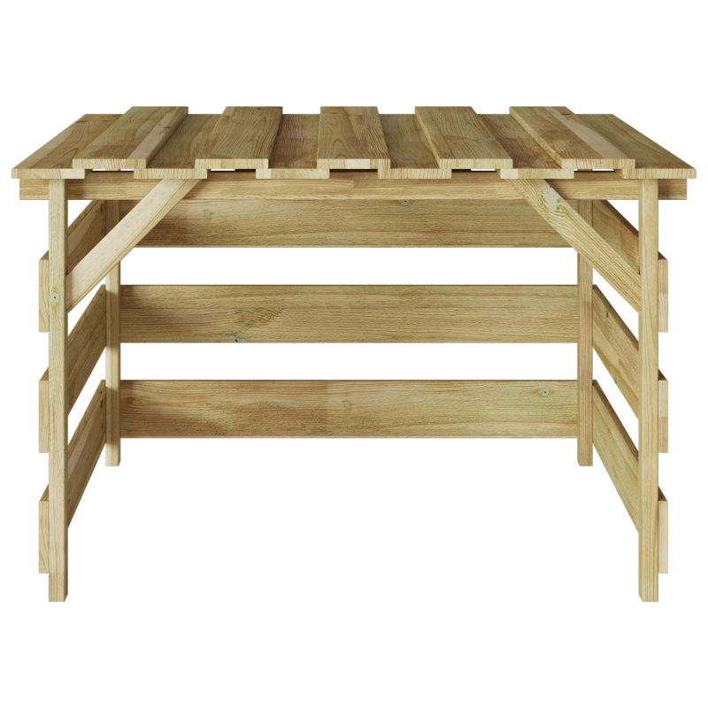 vidaXL Zāliena Zāles Pļāvējs Garāža Brūna 84 x 80 x 56 cm