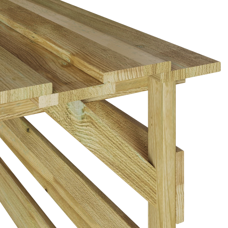 vidaXL Zāliena Zāles Pļāvējs Garāža Brūna 84 x 80 x 56 cm