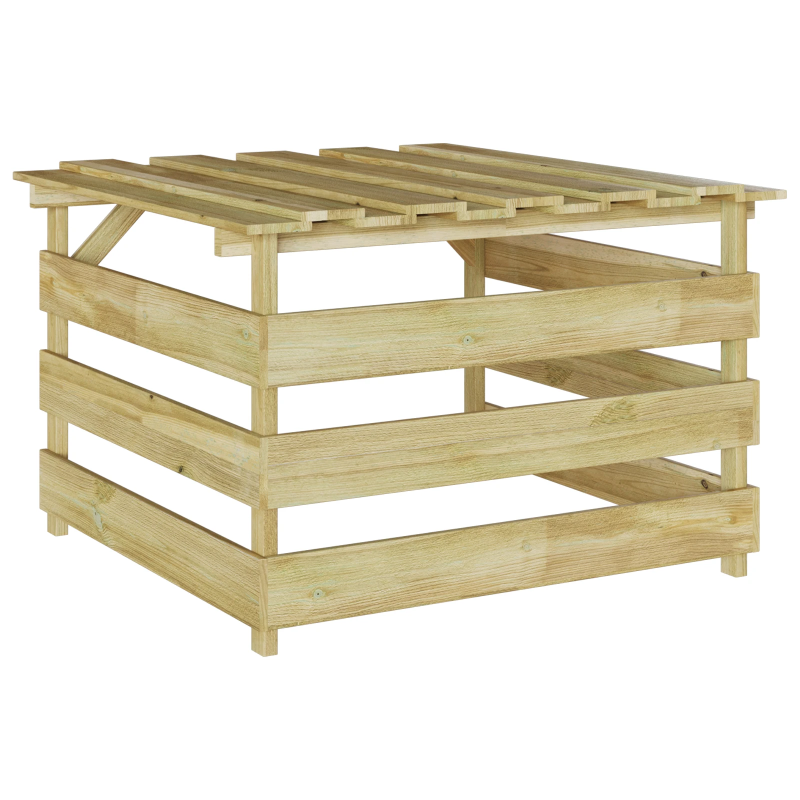 vidaXL Zāliena Zāles Pļāvējs Garāža Brūna 84 x 80 x 56 cm