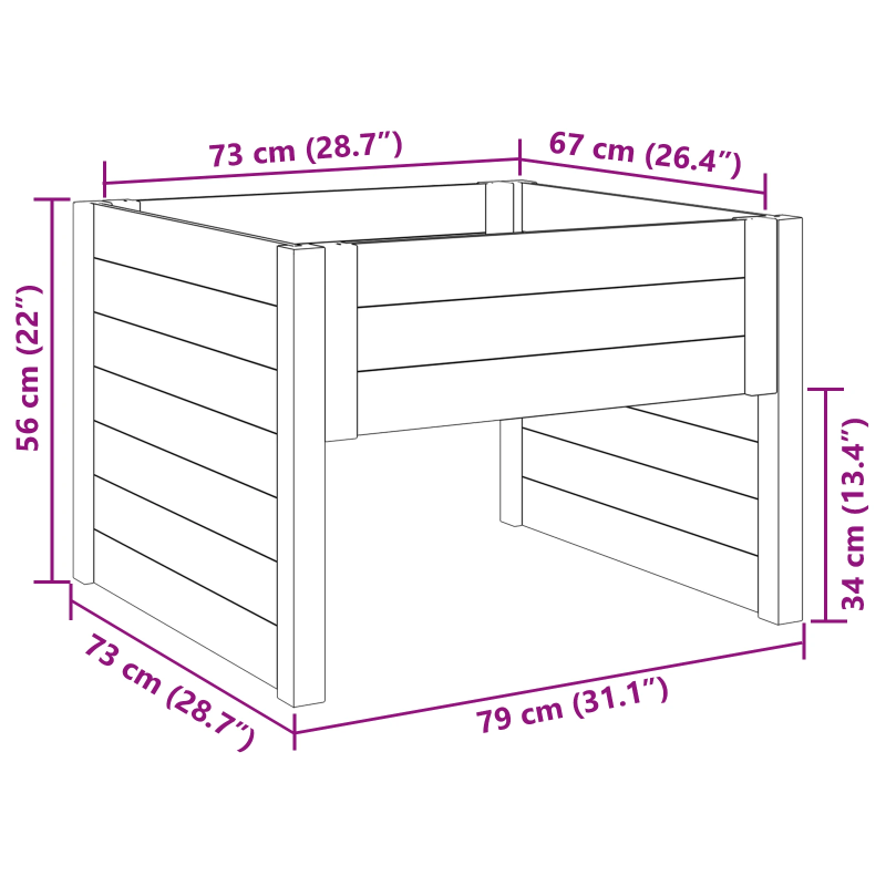 vidaXL Zāliena Zāles Pļāvējs Garāža Brūna 79 x 73 x 56 cm