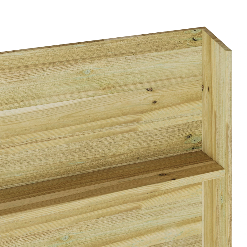 vidaXL Augu plaukti Brūna 90 x 15 x 180 cm Impregnēts priedes koks