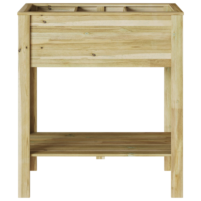 vidaXL Augsts podiņš Brūna 85.5 x 46.5 x 96 cm Impregnēts priedes koks