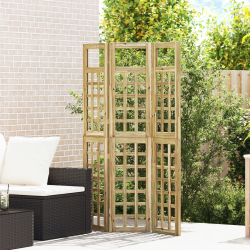 vidaXL Āra privātuma ekrāns Brūna 120 x 180 cm Impregnēts priedes koks