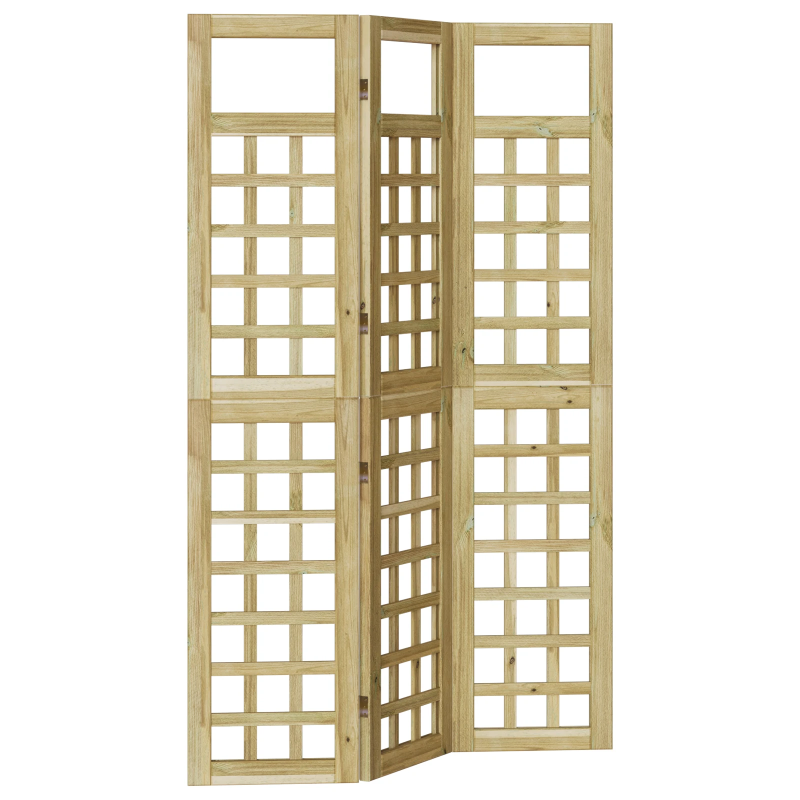 vidaXL Āra privātuma ekrāns Brūna 120 x 180 cm Impregnēts priedes koks