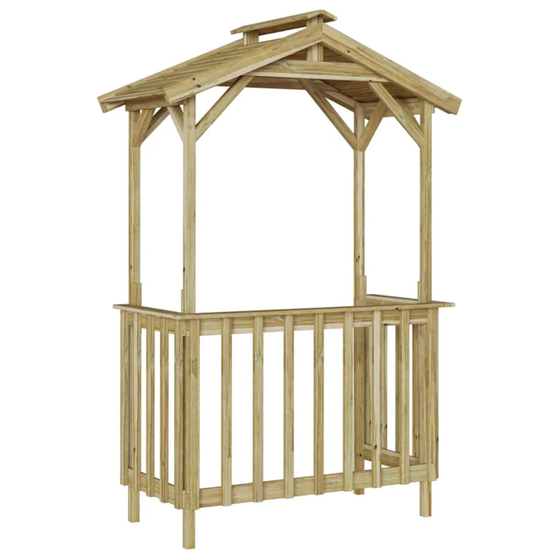 vidaXL BBQ nojume Impregnēts priedes koks