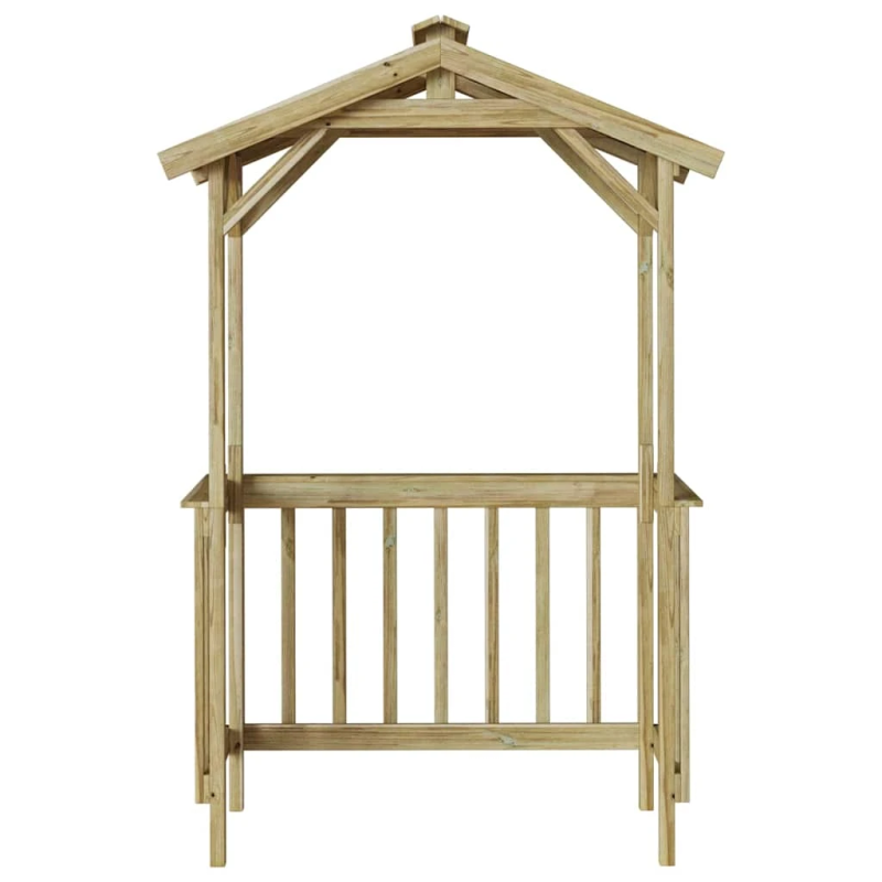 vidaXL BBQ nojume Impregnēts priedes koks