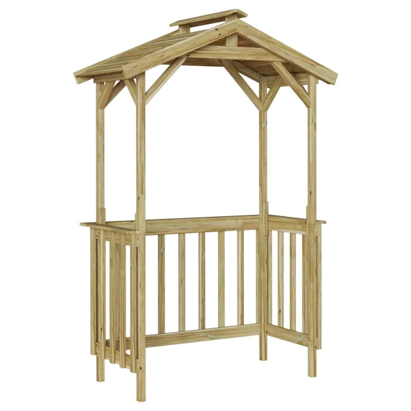 vidaXL BBQ nojume Impregnēts priedes koks