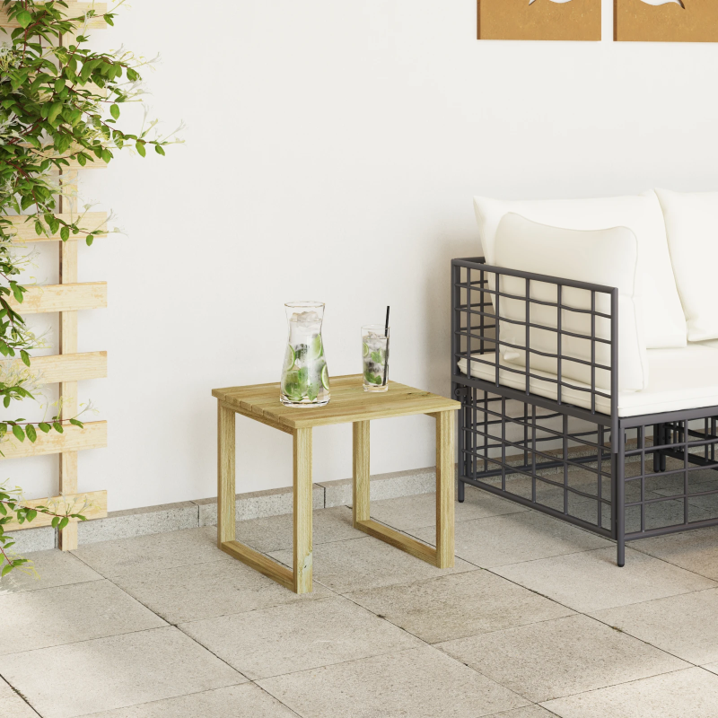 vidaXL galds Dabiska 40 x 40 x 36 cm Impregnēts priedes koks