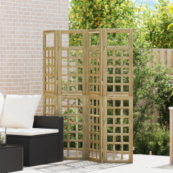 vidaXL Privātuma ekrāns Medus brūns 160 x 180 cm Cieta priede