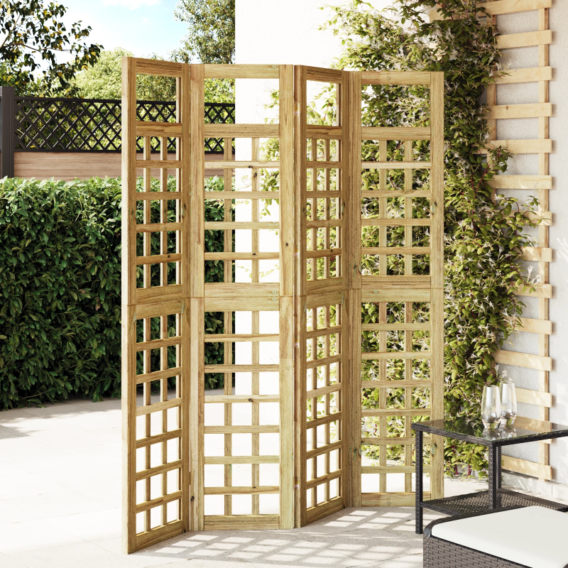 vidaXL Privātuma ekrāns Medus brūns 160 x 180 cm Cieta priede