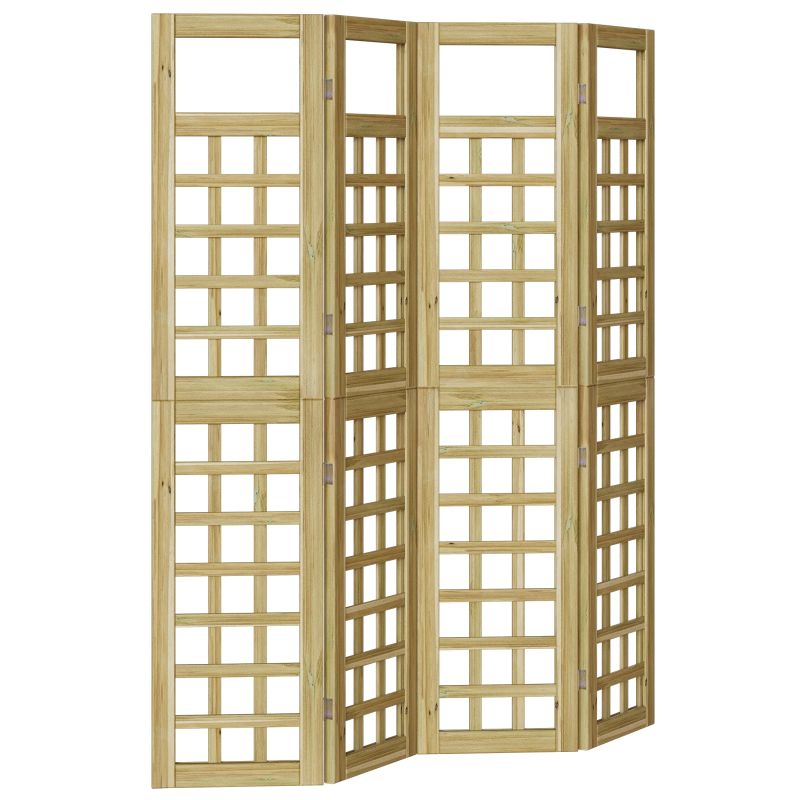 vidaXL Privātuma ekrāns Medus brūns 160 x 180 cm Cieta priede