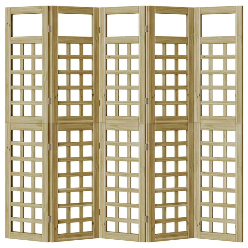 vidaXL Privātuma ekrāns Medus brūns 200 x 180 cm Cieta priede