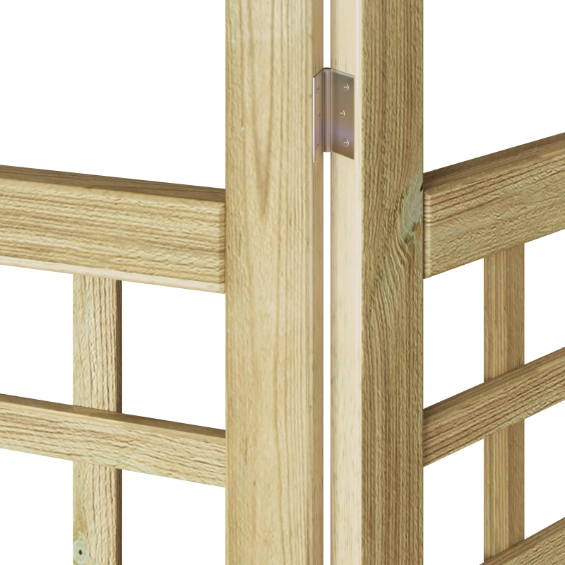 vidaXL Privātuma ekrāns Medus brūns 240 x 180 cm Cieta priede