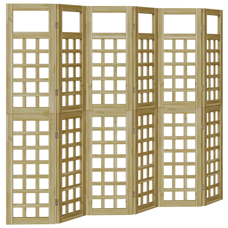 vidaXL Privātuma ekrāns Medus brūns 240 x 180 cm Cieta priede