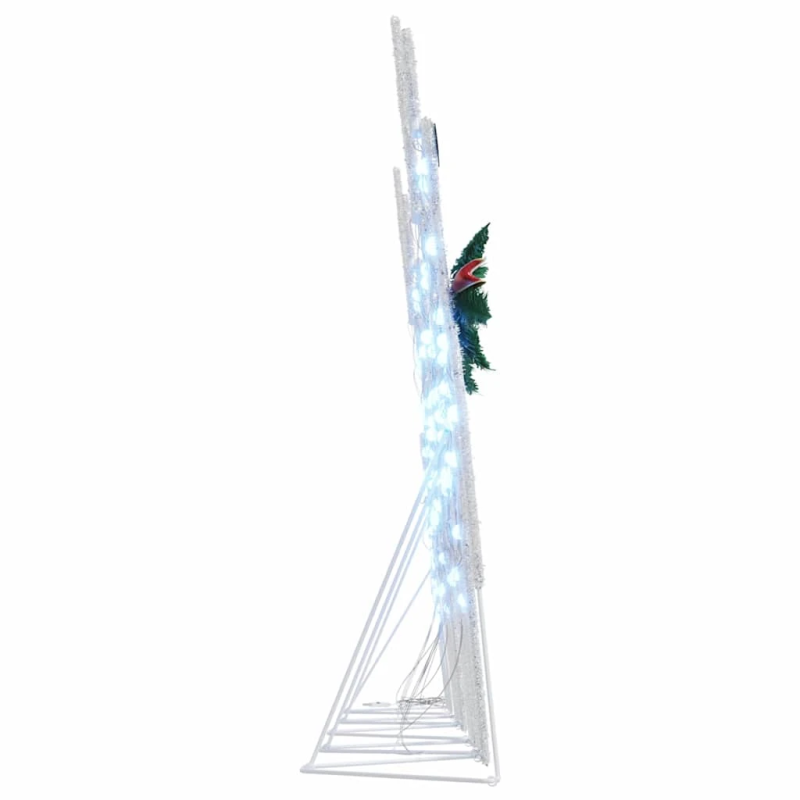 vidaXL LED brieži 5 pcs Sudraba audums