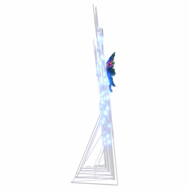 vidaXL LED brieži 5 pcs Balts audums