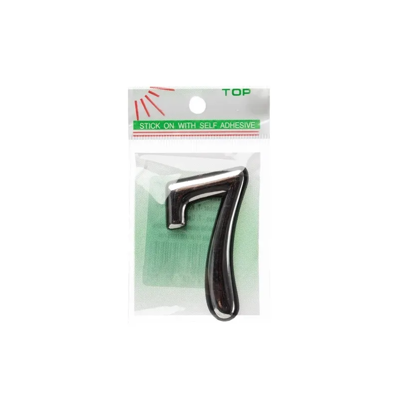 Durvju numurs CR 7, plastmasa, hroma krās.