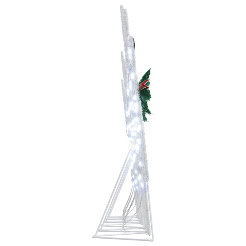 vidaXL LED brieži 6 pcs Balts audums