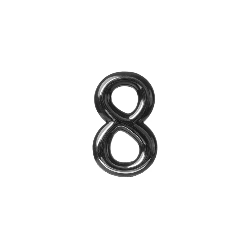 Numurs "8" CR 8. hroma krāsā. 5 cm