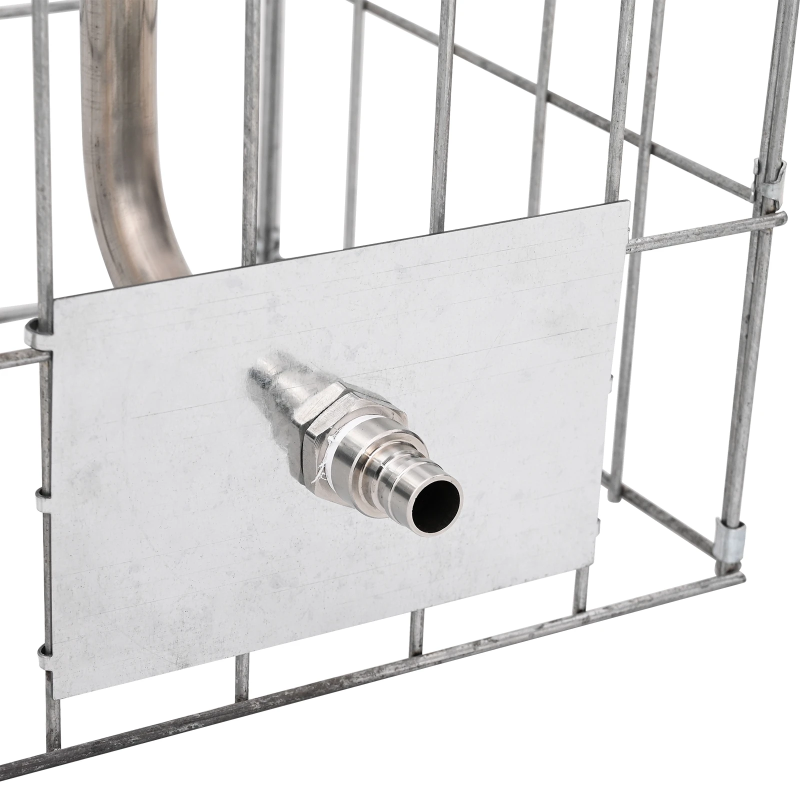 vidaXL Gabiona jaucējkrāns Sudraba 26 x 25 x 50 cm Nerūsējošs tērauds