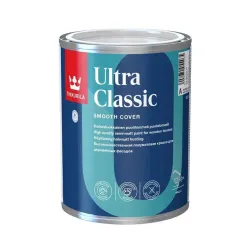 Puitfassaadide värvid Tikkurila Ultra Classic, valge v., 0.9 l