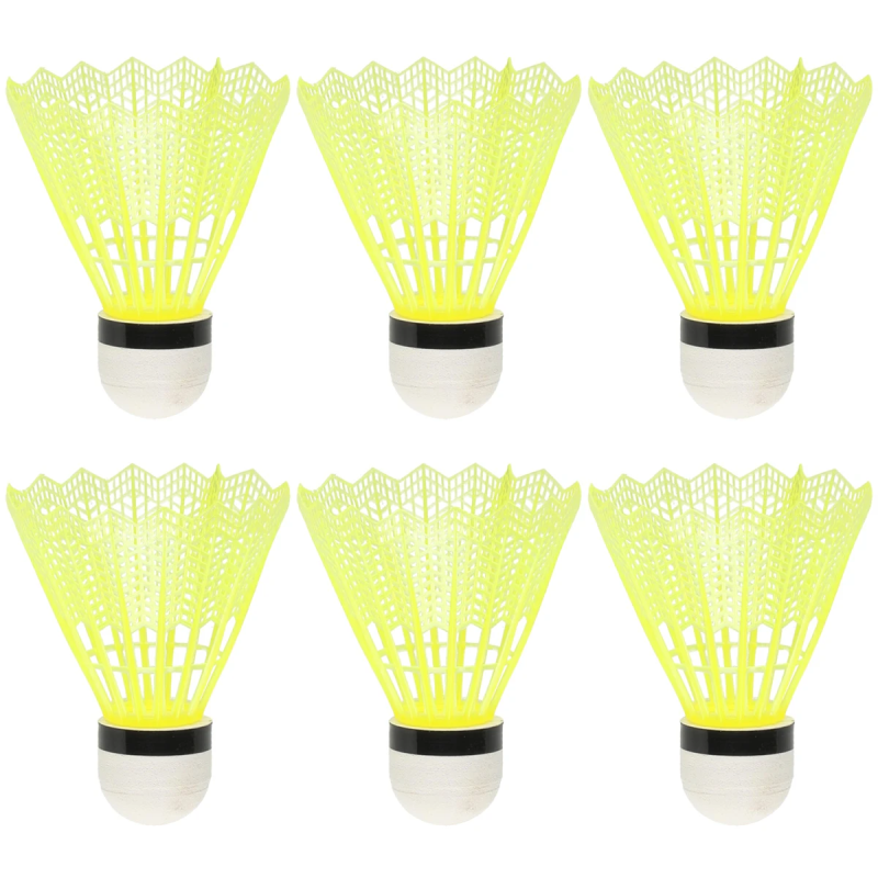 Badmintona volāni 6gb, plastmasas