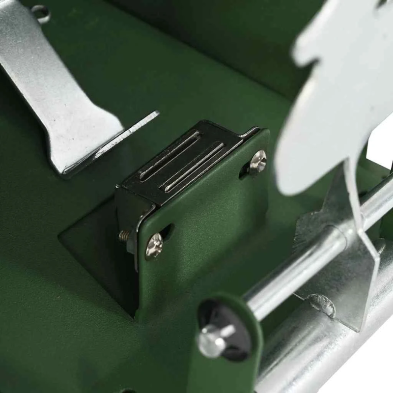 vidaXL Ložu uztvērējs Zaļa 14 x 14 x 19 cm Tērauds