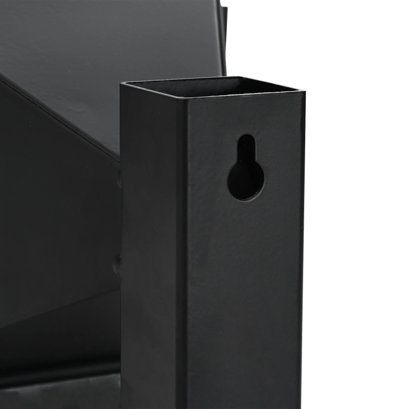 vidaXL Ložu uztvērējs Melna 17.5 x 17.5 x 17 cm Tērauds