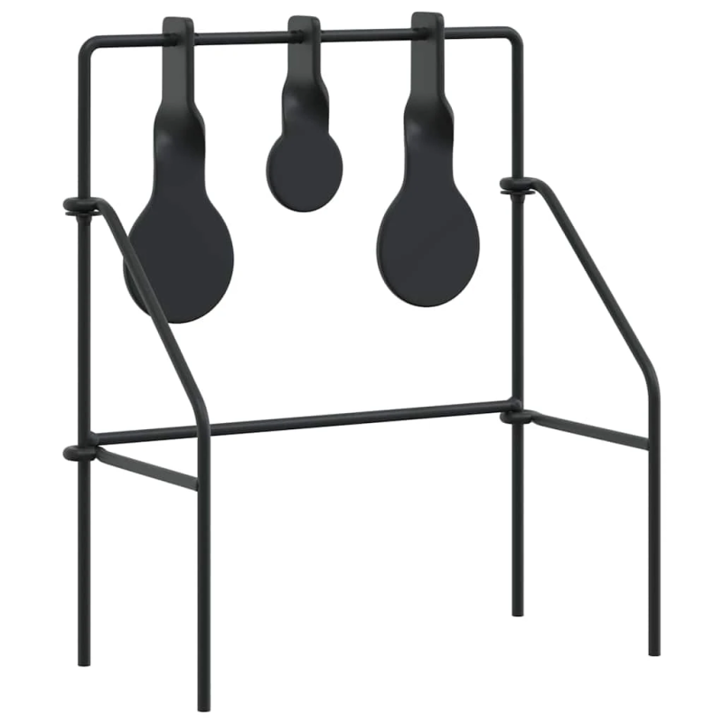 vidaXL Atjaunojamais mērķis Melna 26 x 13 x 31 cm Tērauds