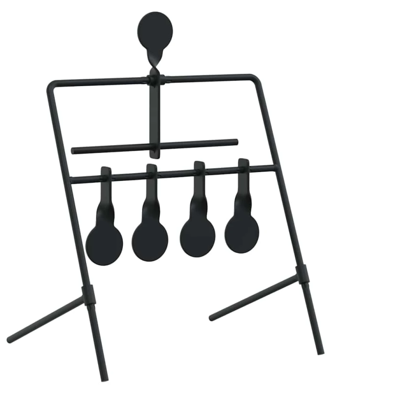 vidaXL Atjaunojamais mērķis Melna 40 x 34 x 53 cm Tērauds