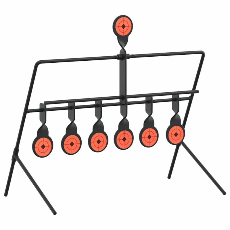 vidaXL Atjaunojamais mērķis Melna 38 x 20 x 33.5 cm Tērauds