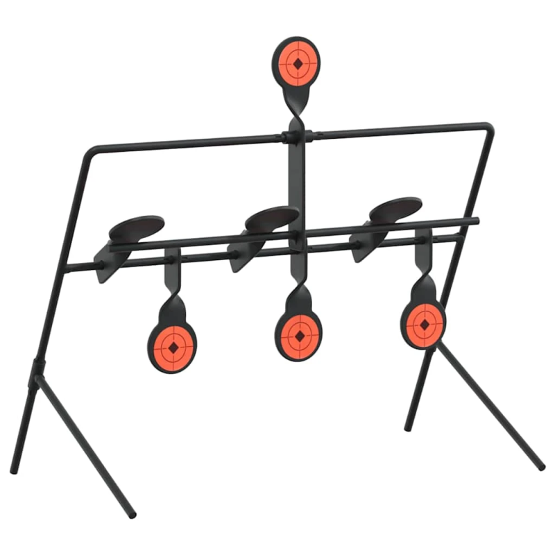 vidaXL Atjaunojamais mērķis Melna 38 x 20 x 33.5 cm Tērauds