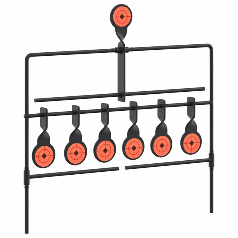 vidaXL Atjaunojamais mērķis Melna 38 x 20 x 33.5 cm Tērauds