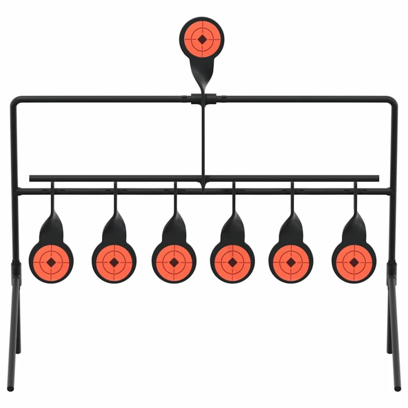 vidaXL Atjaunojamais mērķis Melna 38 x 20 x 33.5 cm Tērauds