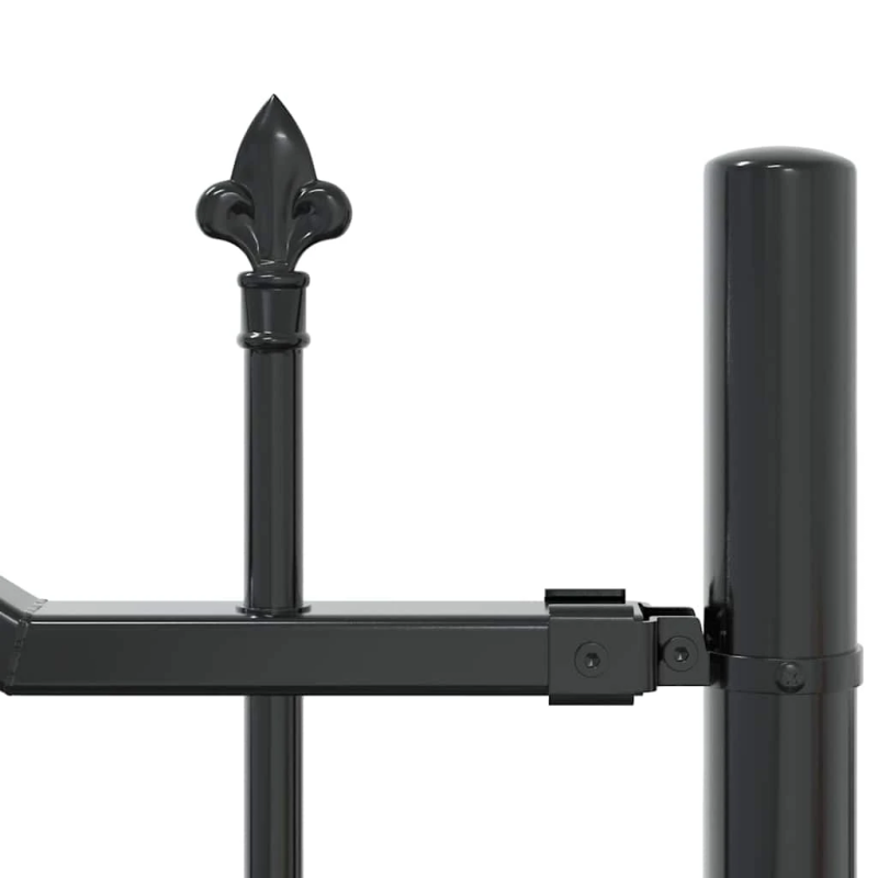 vidaXL Dārza žogs Pelēka 240 x 190 cm Pulverkrāsots tērauds