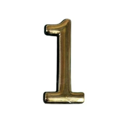 Numurs dzīvokļa 1 plastmasas, misiņa kr.