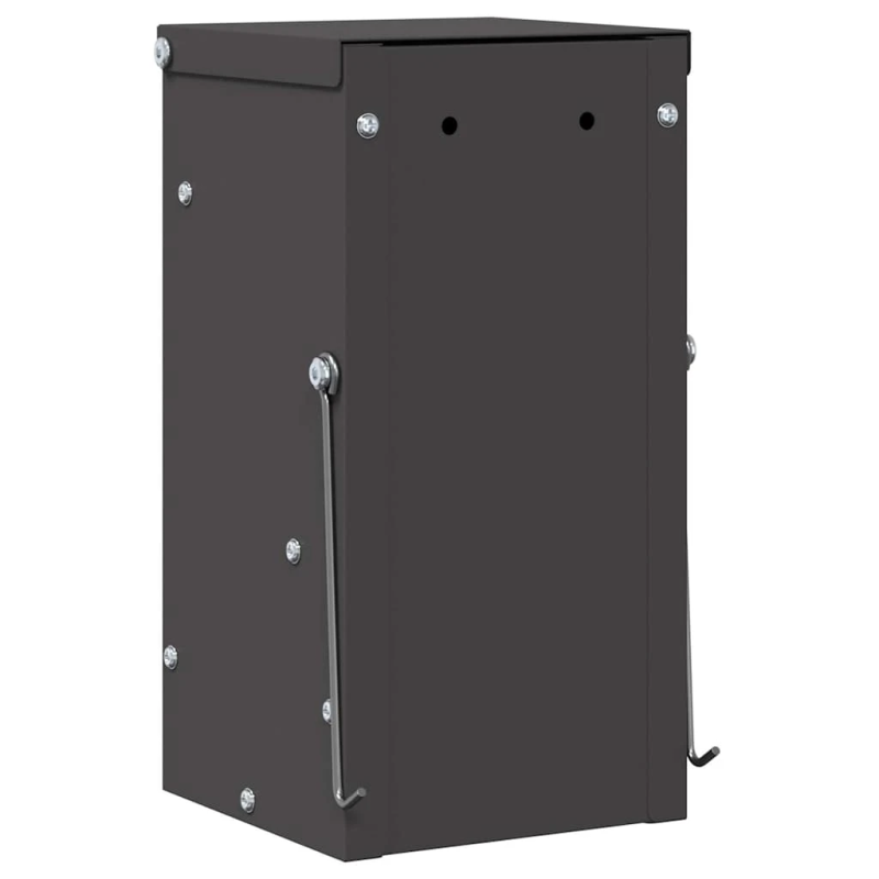 vidaXL Trušu barotājs Melna 12,5 x 12,5 x 25 cm Auksti velmēts tērauds