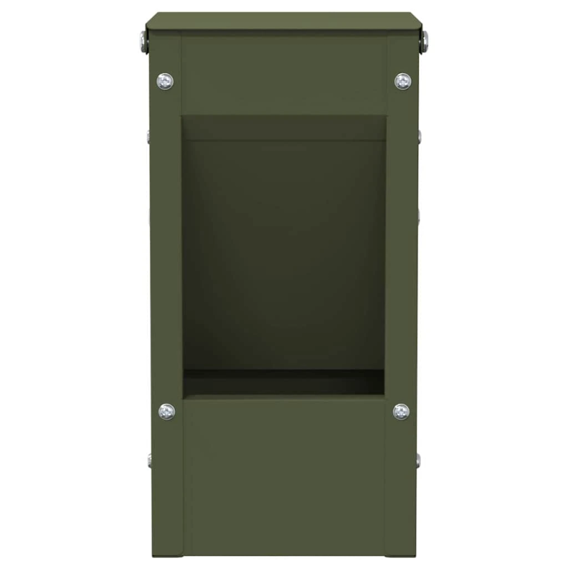 vidaXL Trušu barotājs Olīvu zaļš 12,5 x 12,5 x 25 cm