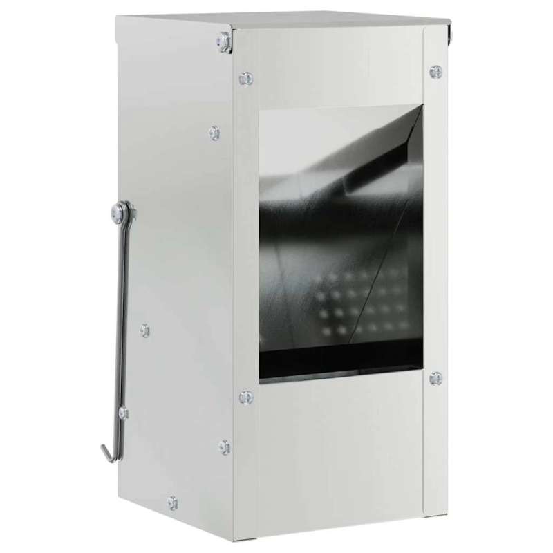 vidaXL Trušu barotājs Sudraba 12,5 x 12,5 x 25 cm Cinkots tērauds