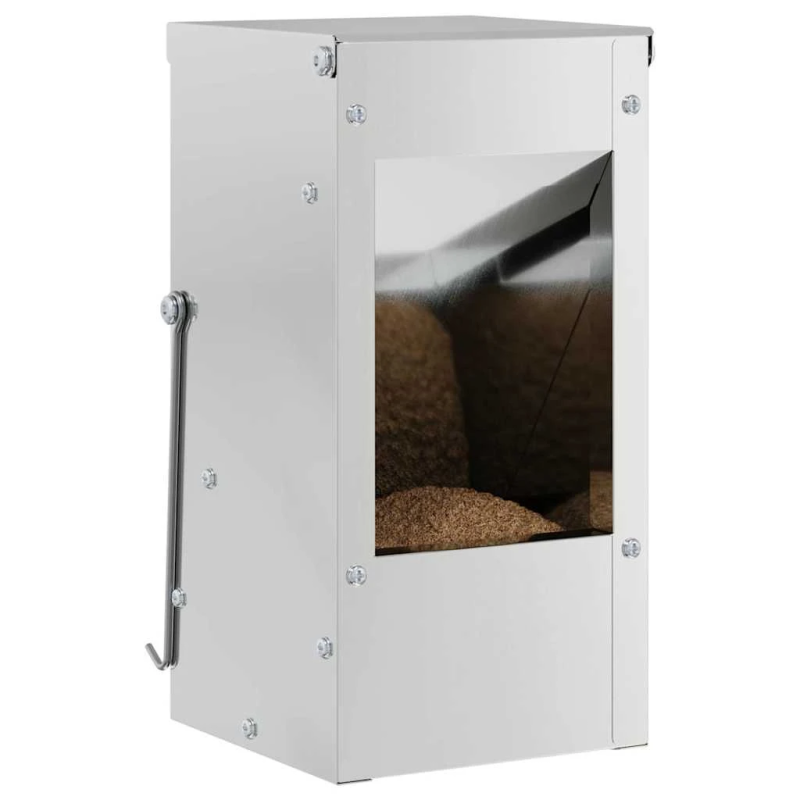 vidaXL Trušu barotājs Sudraba 12,5 x 12,5 x 25 cm Cinkots tērauds