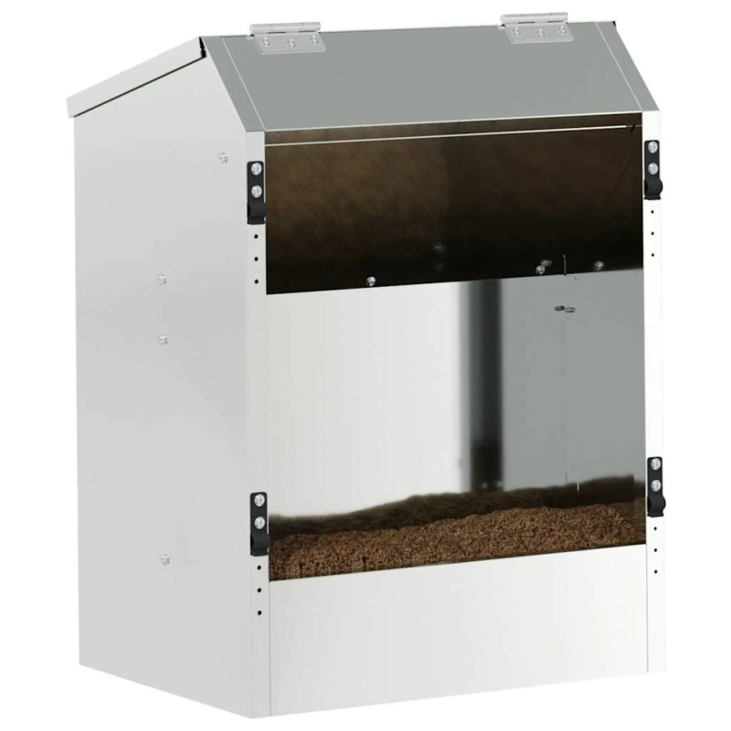 vidaXL Trušu barotājs Sudraba 64.5 x 25.5 x 45.5 cm Cinkots tērauds