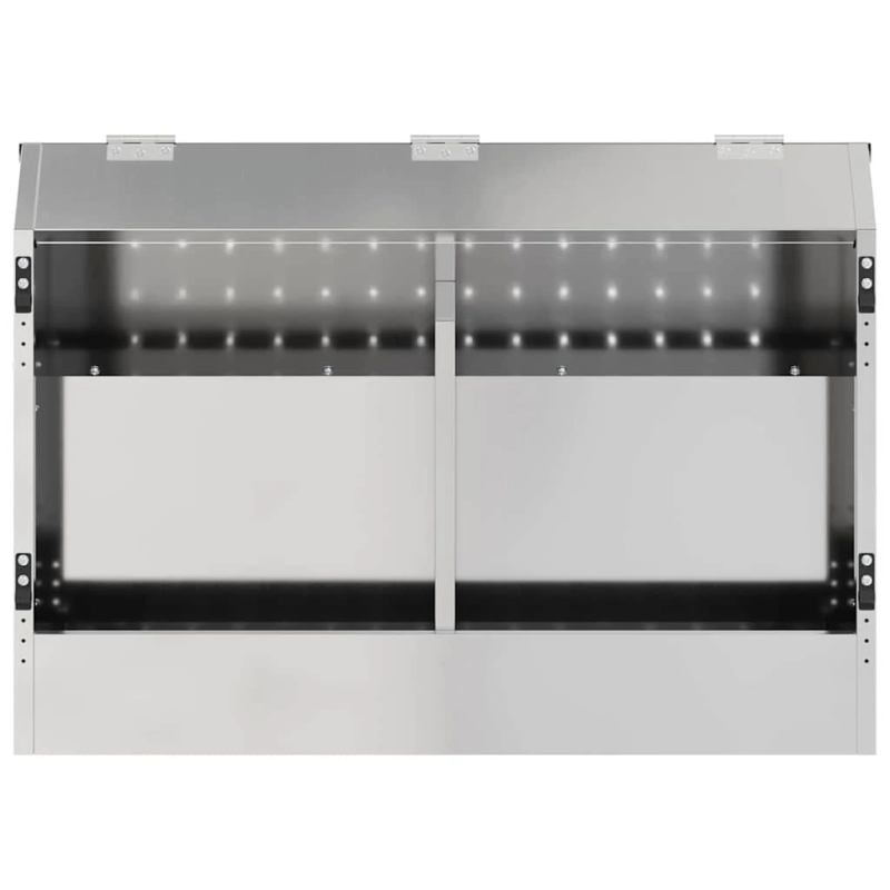 vidaXL Trušu barotājs Sudraba 64.5 x 25.5 x 45.5 cm Cinkots tērauds