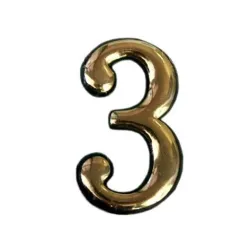 Numurs dzīvokļa 3 plastmasas, misiņa kr.