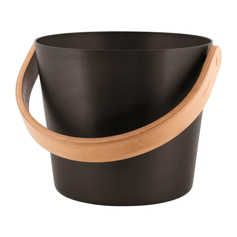 Pirts spainis Rento, alumīnijs-bambuss, 5 l, 23 x 23 cm, brūna krās.