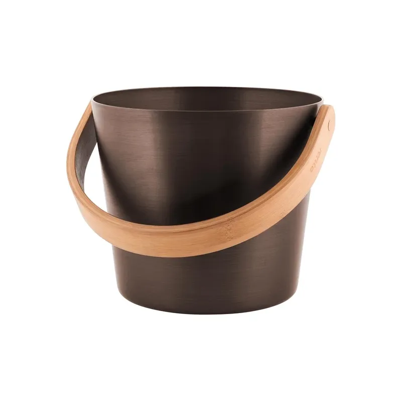 Pirts spainis Rento, alumīnijs-bambuss, 5 l, 23 x 23 cm, brūna krās.