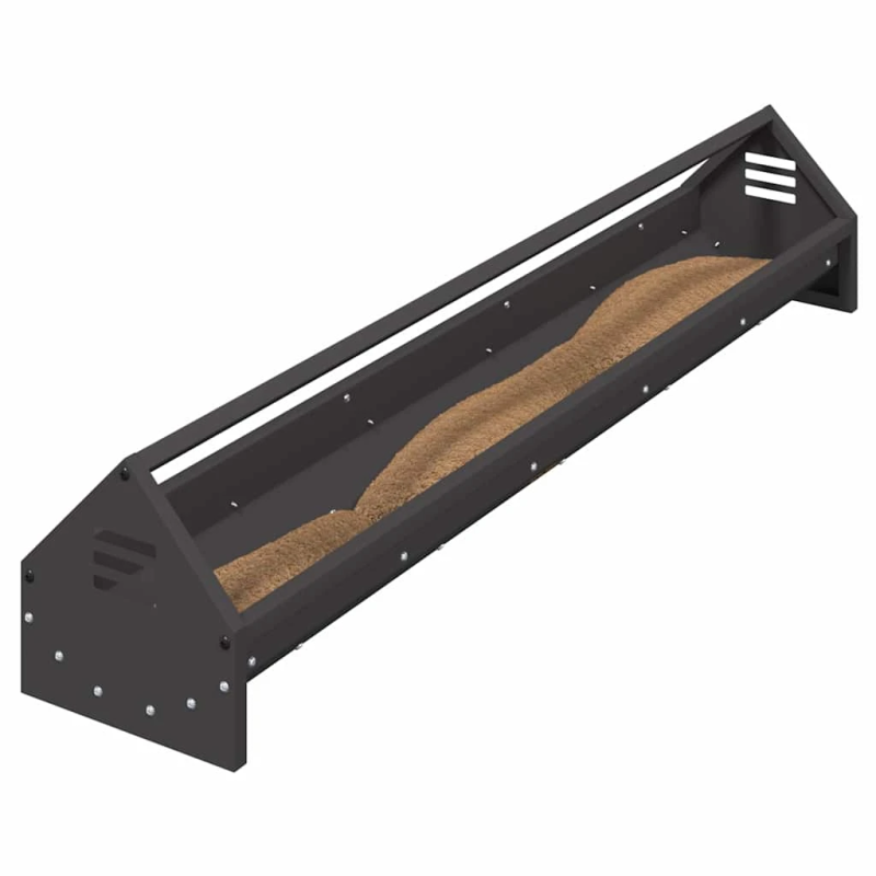 vidaXL Vistas barošanas grozs Melna 108 x 20,5 x 20 cm