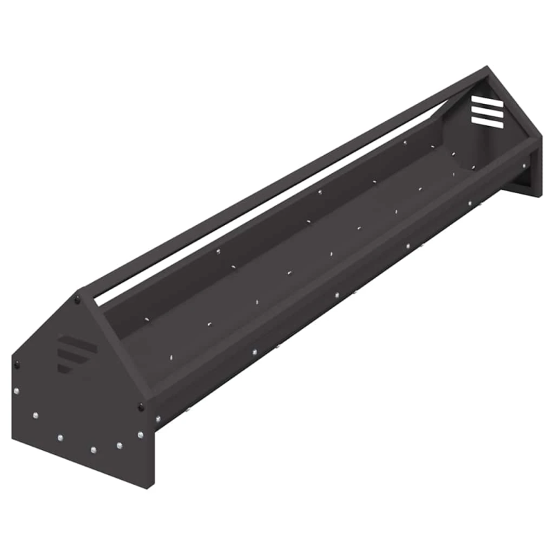 vidaXL Vistas barošanas grozs Melna 108 x 20,5 x 20 cm