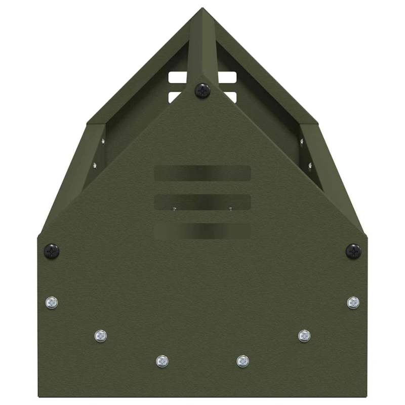 vidaXL Vistas barošanas grozs Olīvu zaļš 108 x 20,5 x 20 cm
